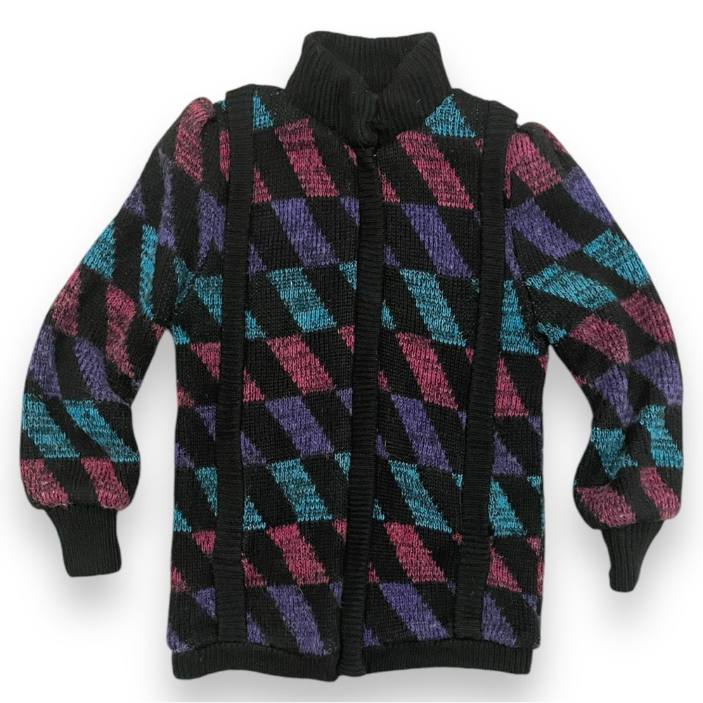 Vintage Anthonys Cardigan Jacket Chunky Knitted 90s